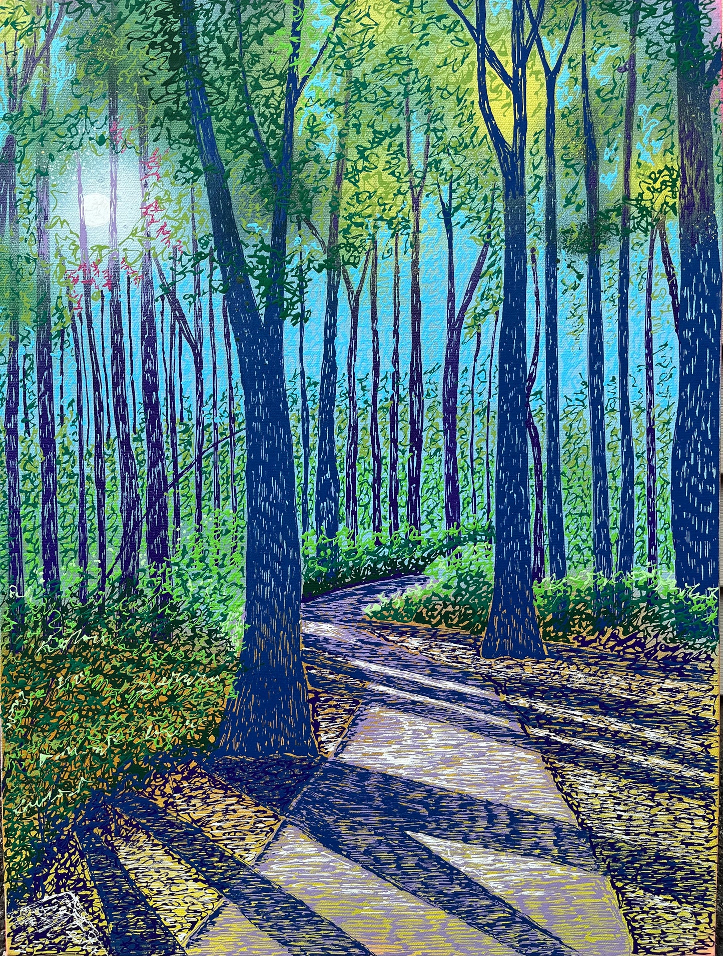 8x10 Print- Line Landscape 2