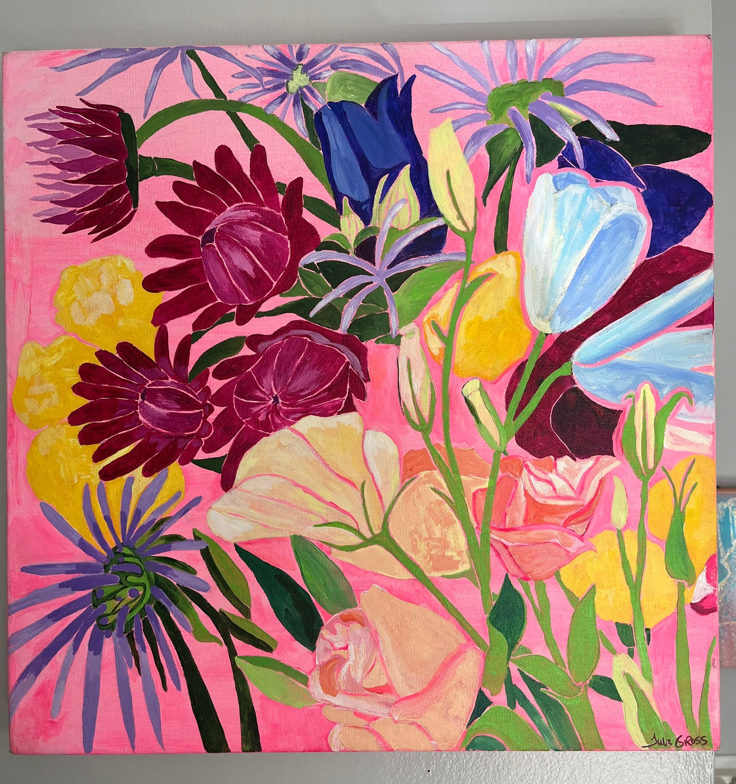 Spring Floral on Pink