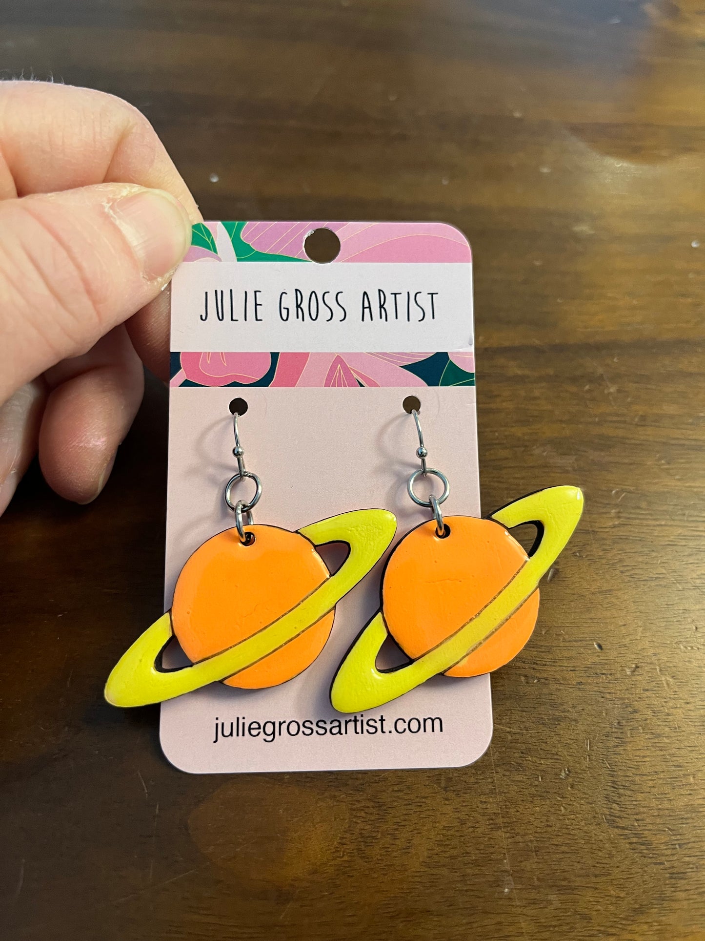 Dangle Saturn Earrings