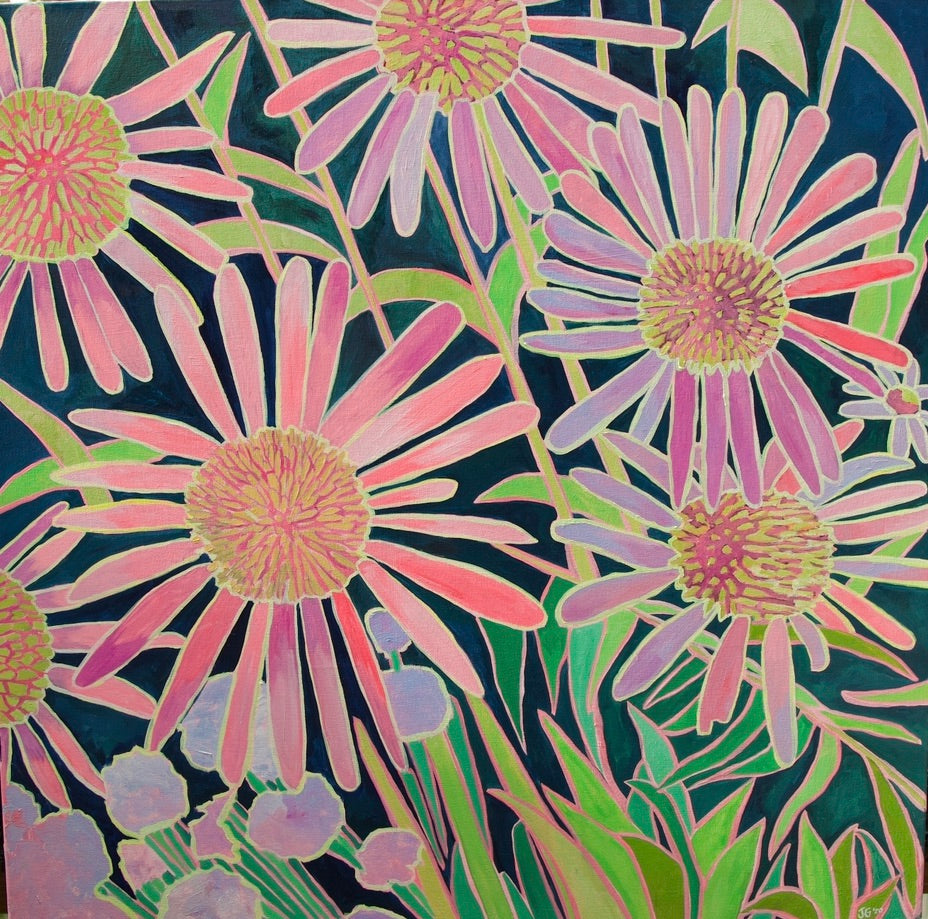 Large Format Floral- 35" x 35"