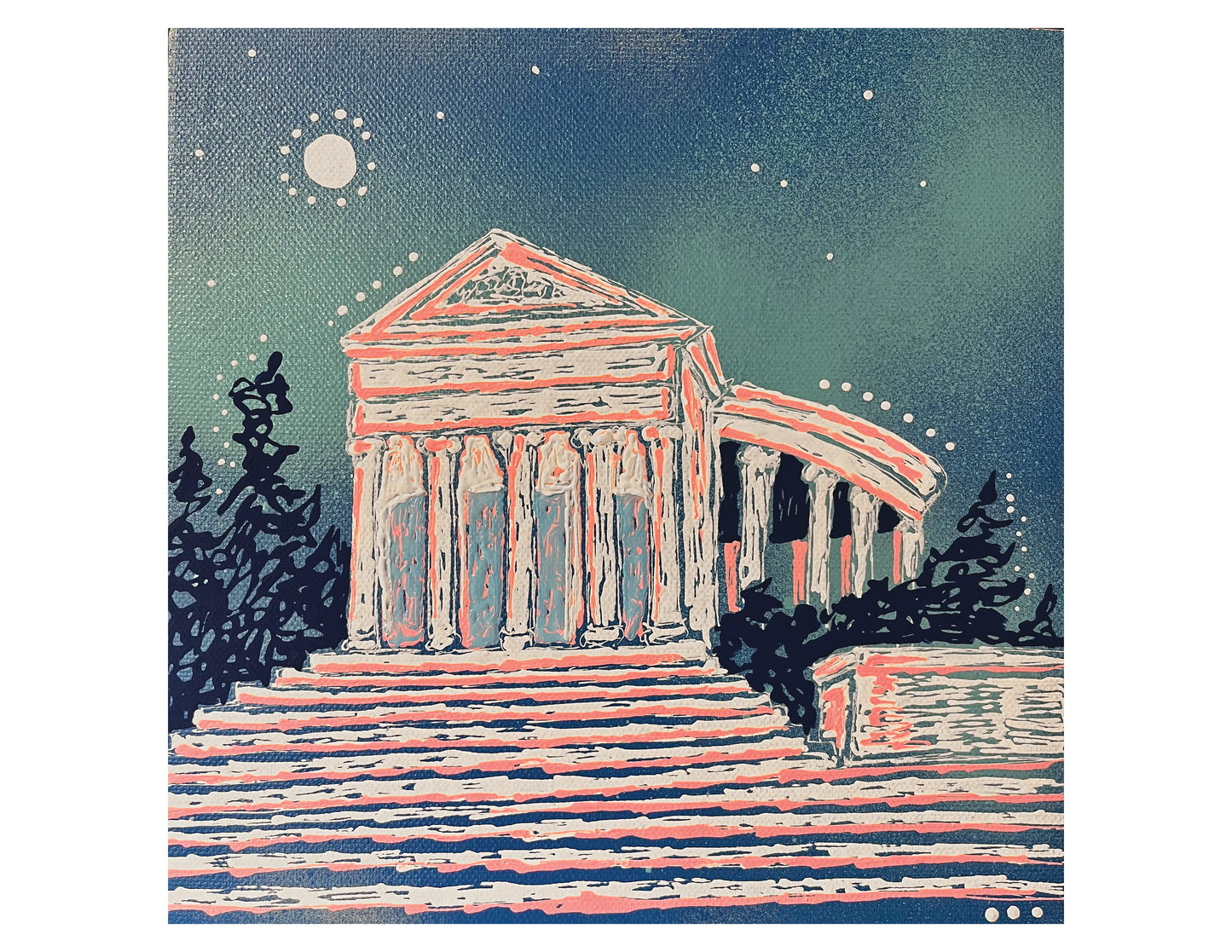 Lincoln Memorial 8x8 Print