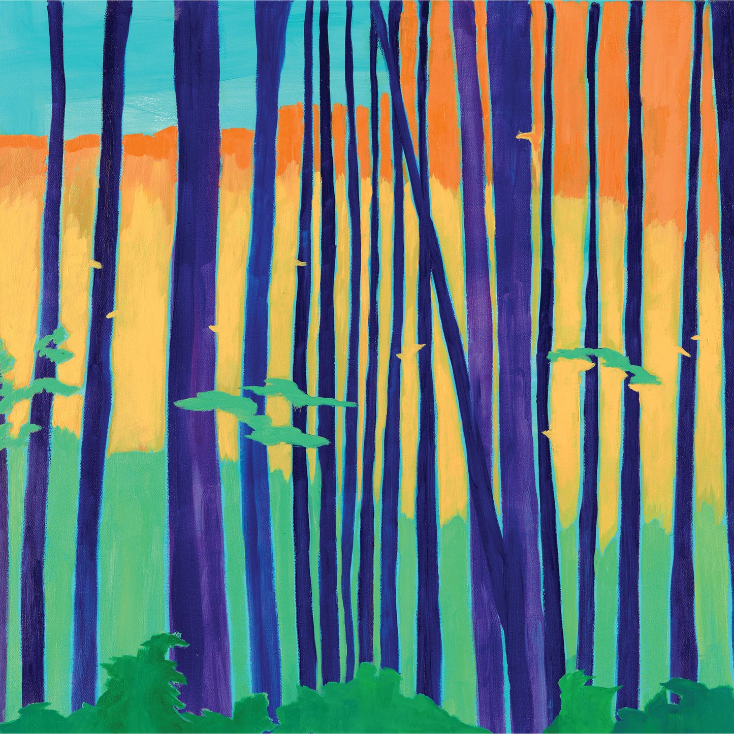 Fall Trees (8x8 print)