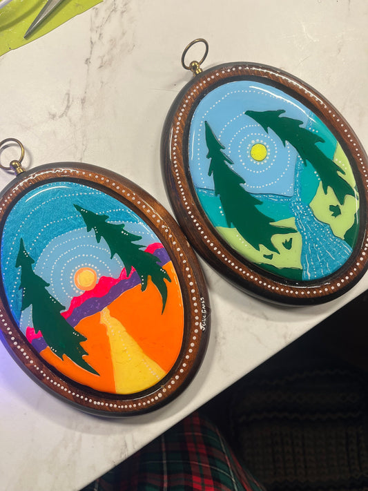 Mini artworks in frames