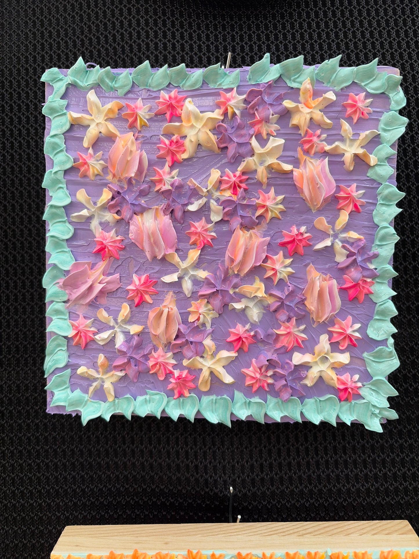 6x6 abstract pattern floral design