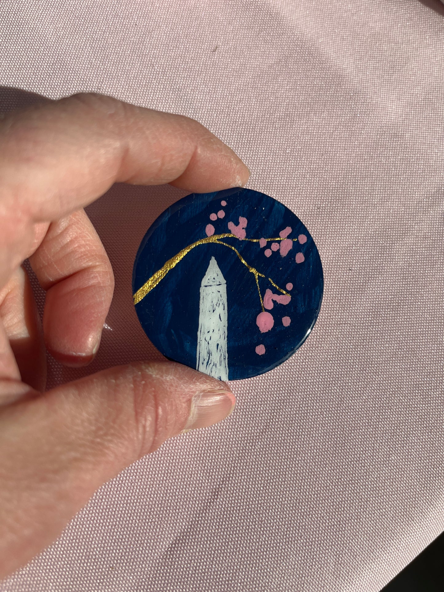 Cherry blossom monument magnet