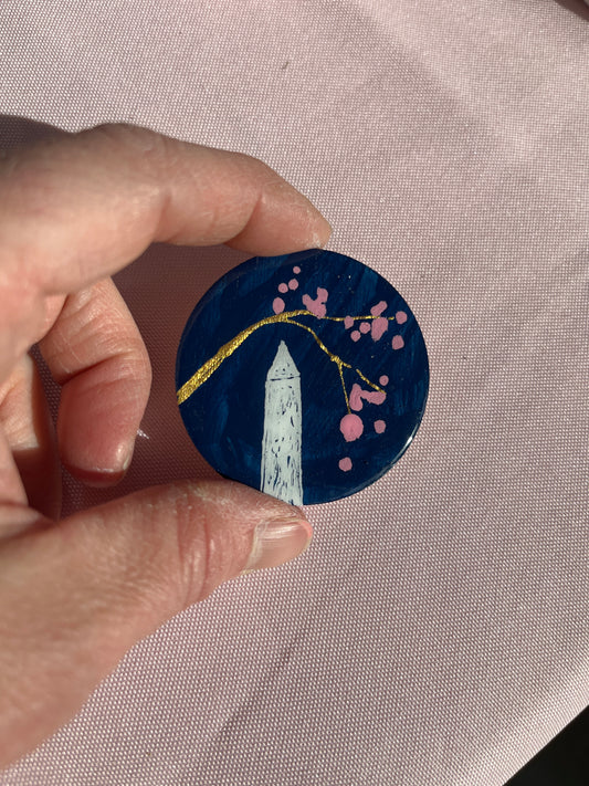 Cherry blossom monument magnet