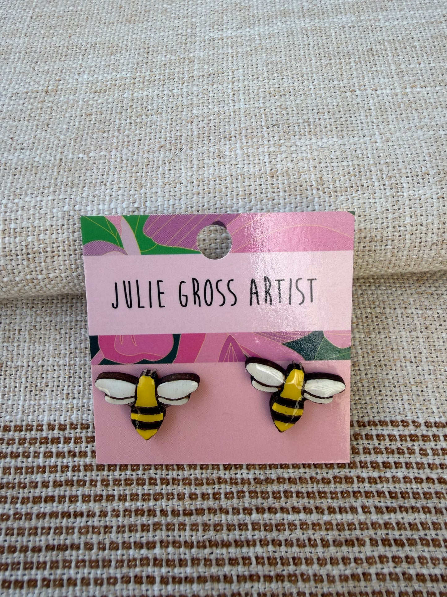 Bee earrings- studs