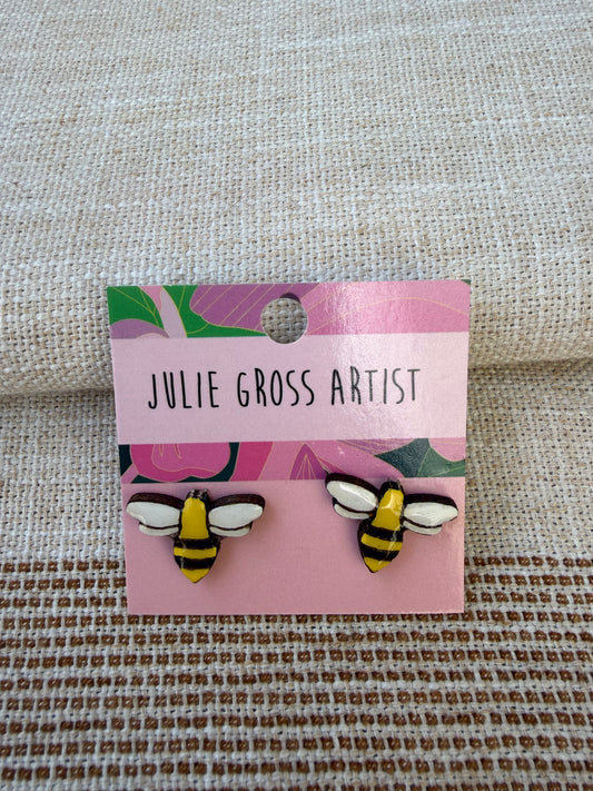 Bee earrings- studs