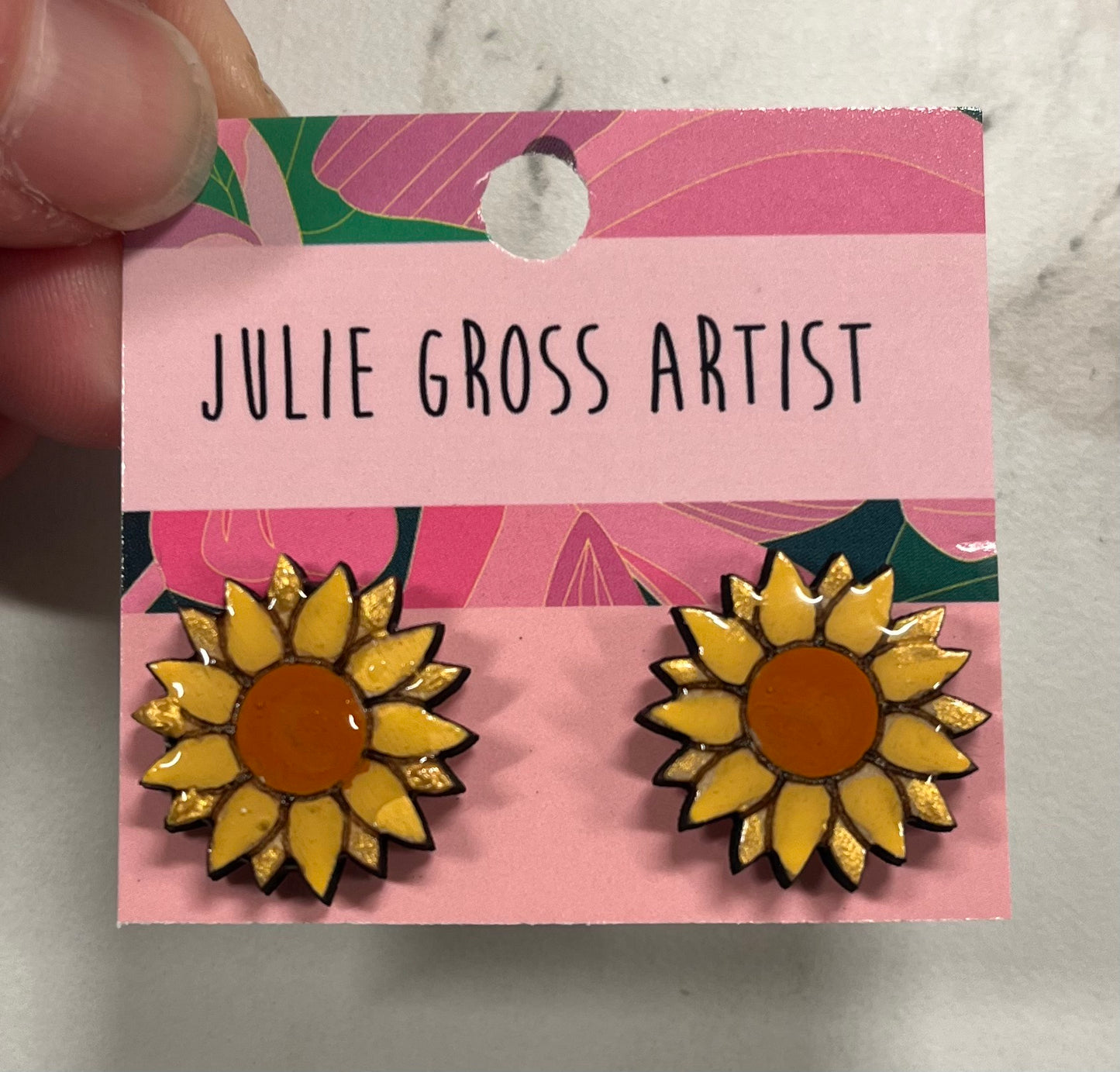 Sunflower Stud Earrings