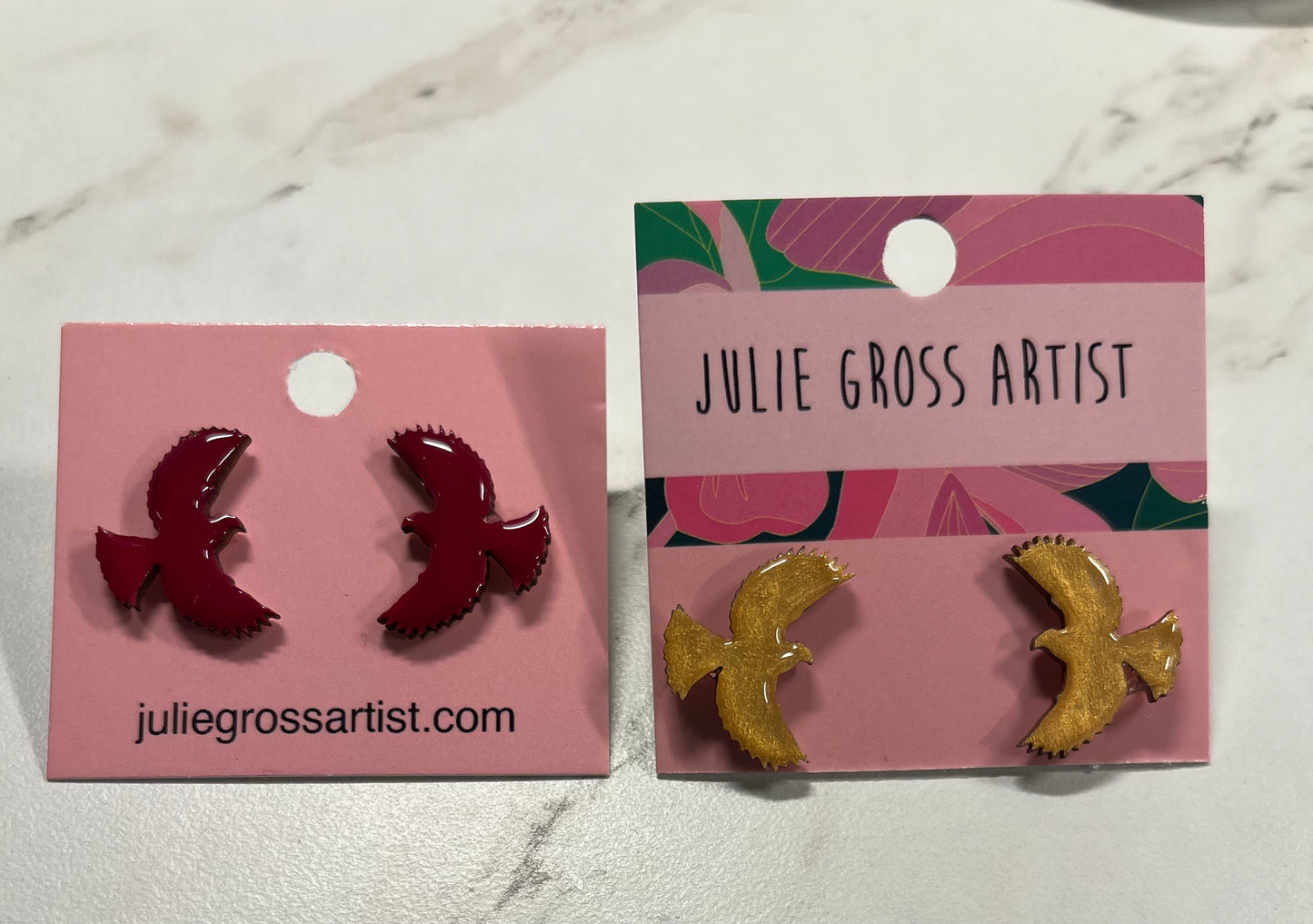 Bird earrings- studs