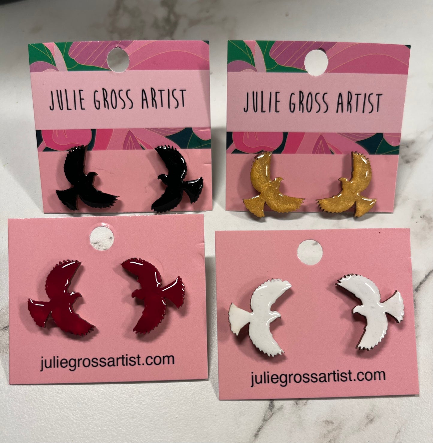 Bird earrings- studs