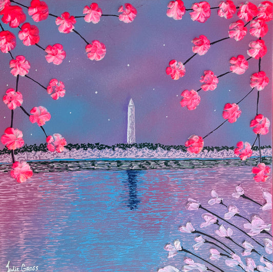 14x14 Painting - Washington Monument