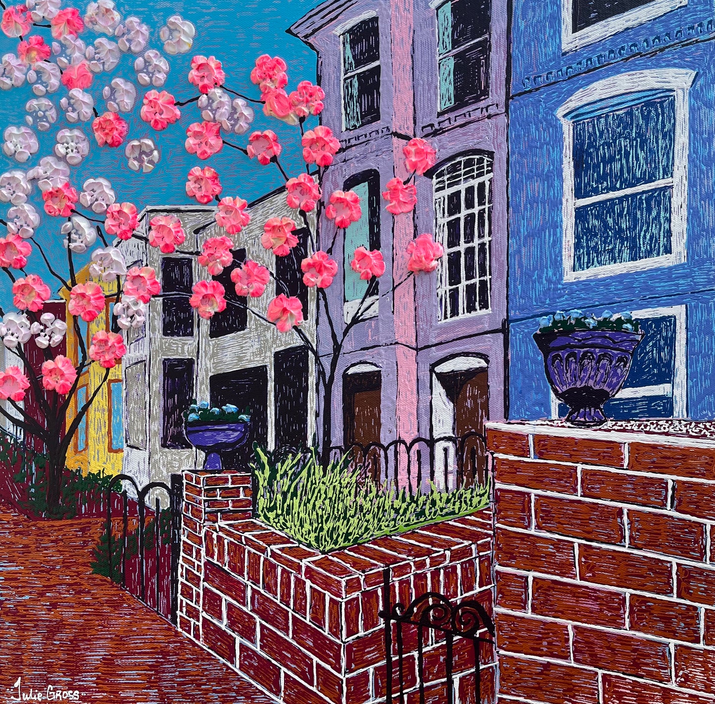 20x20 Painting - C Street Original Painting