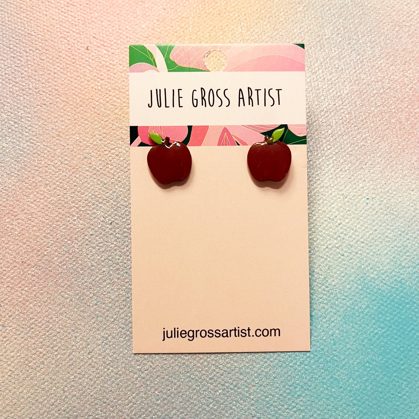 Small post earrings - Apples