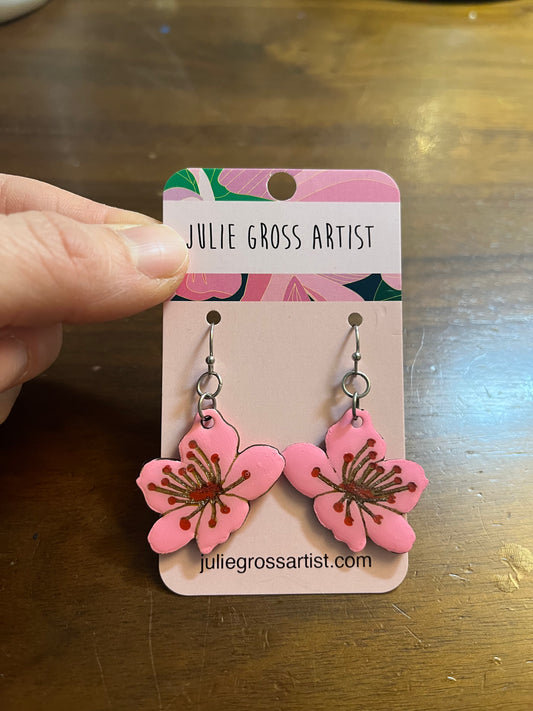 Cherry Blossom Dangle Earrings