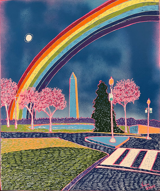 Washington DC Rainbow 16x20 Print