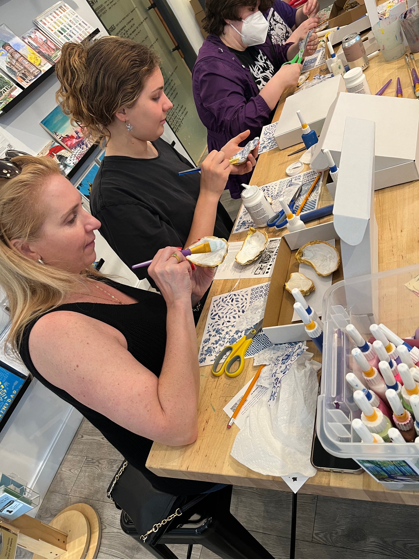 Workshop in a box- Oyster Decoupage