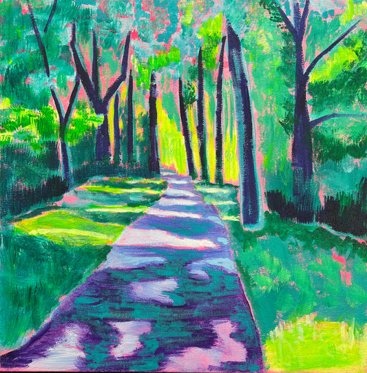 Neon Landscape 8x8 print