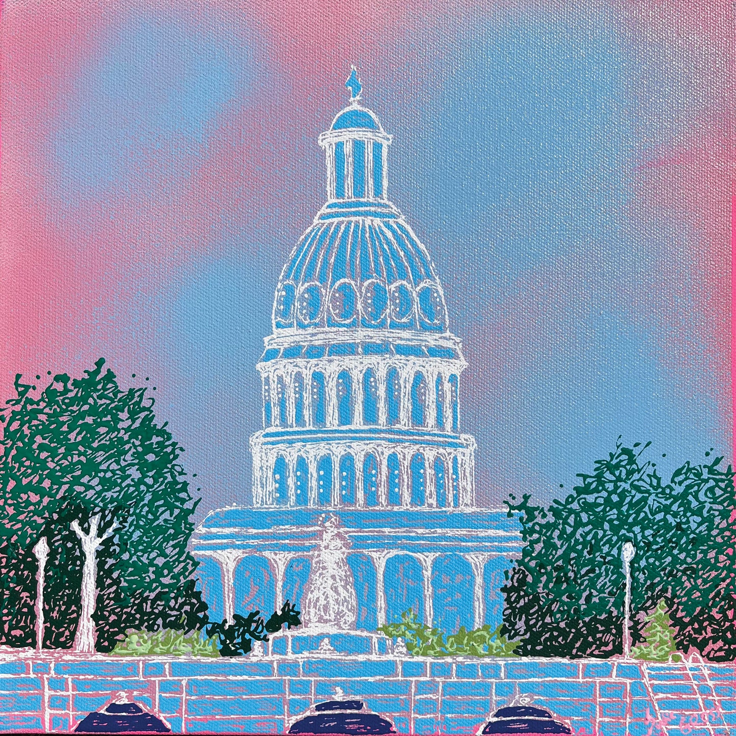 Capitol Building DC 8x8 Print