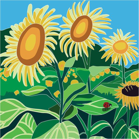 Sunflowers (8x8 print)